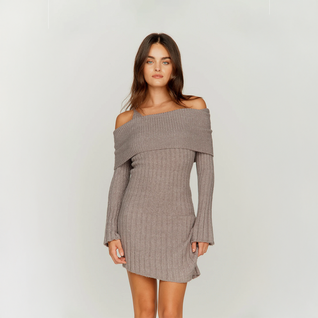 CHUNKY RIB DRESS