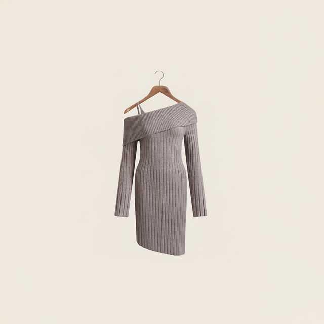 CHUNKY RIB DRESS
