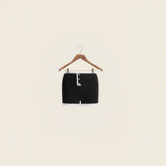 CONTRAST HOT PANTS