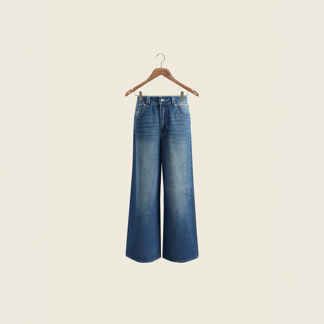 LOW RISE WIDE LEG DENIM