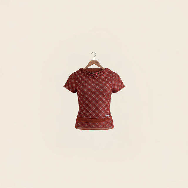 RETRO CHECK MESH TOP