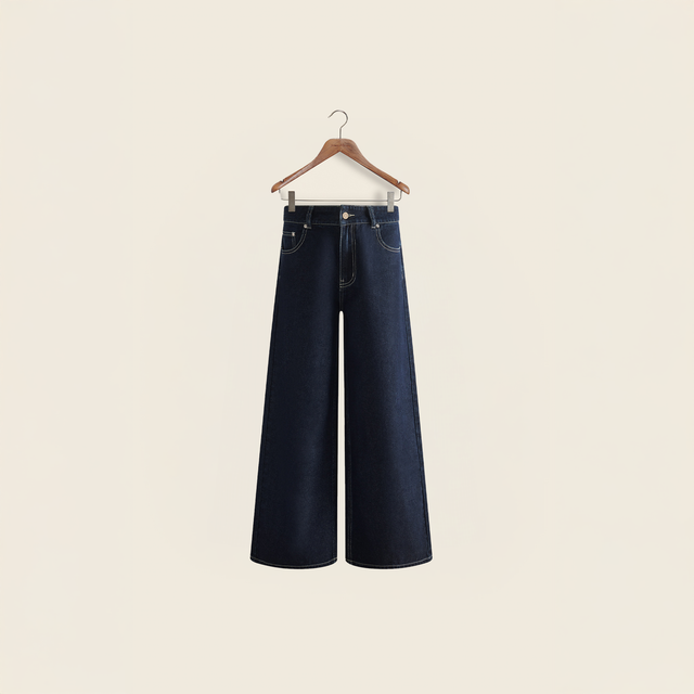 CLASSIC INDIGO WIDE LEG DENIM